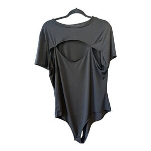Black Women's Cutout Bodysuit